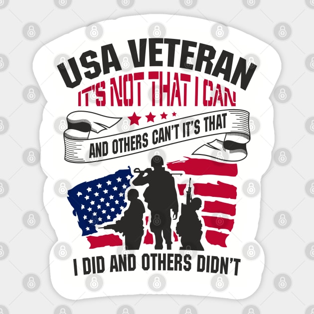 USA Veteran Remembrance Some Dream Others Serve Sticker by Anticorporati